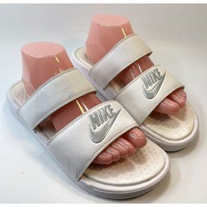 Nike Womens Benassi Duo Ultra Slide Sandals White Size US 10 EUR 42